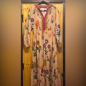 Umgee floral maxi dress medium